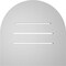 Ekena Millwork Round Top Surface Mount PVC Gable Vent: Functional, w/ 3-1/2"W x 1"P Standard Frame, 18"W x 18"H GVPRT18X1801SF - alternate 2